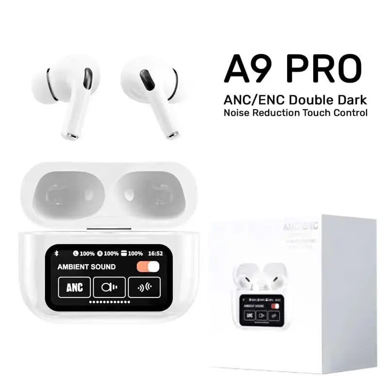 A9 Pro Apple Airpods ANC/ENC Noise Reduction, Touch Control